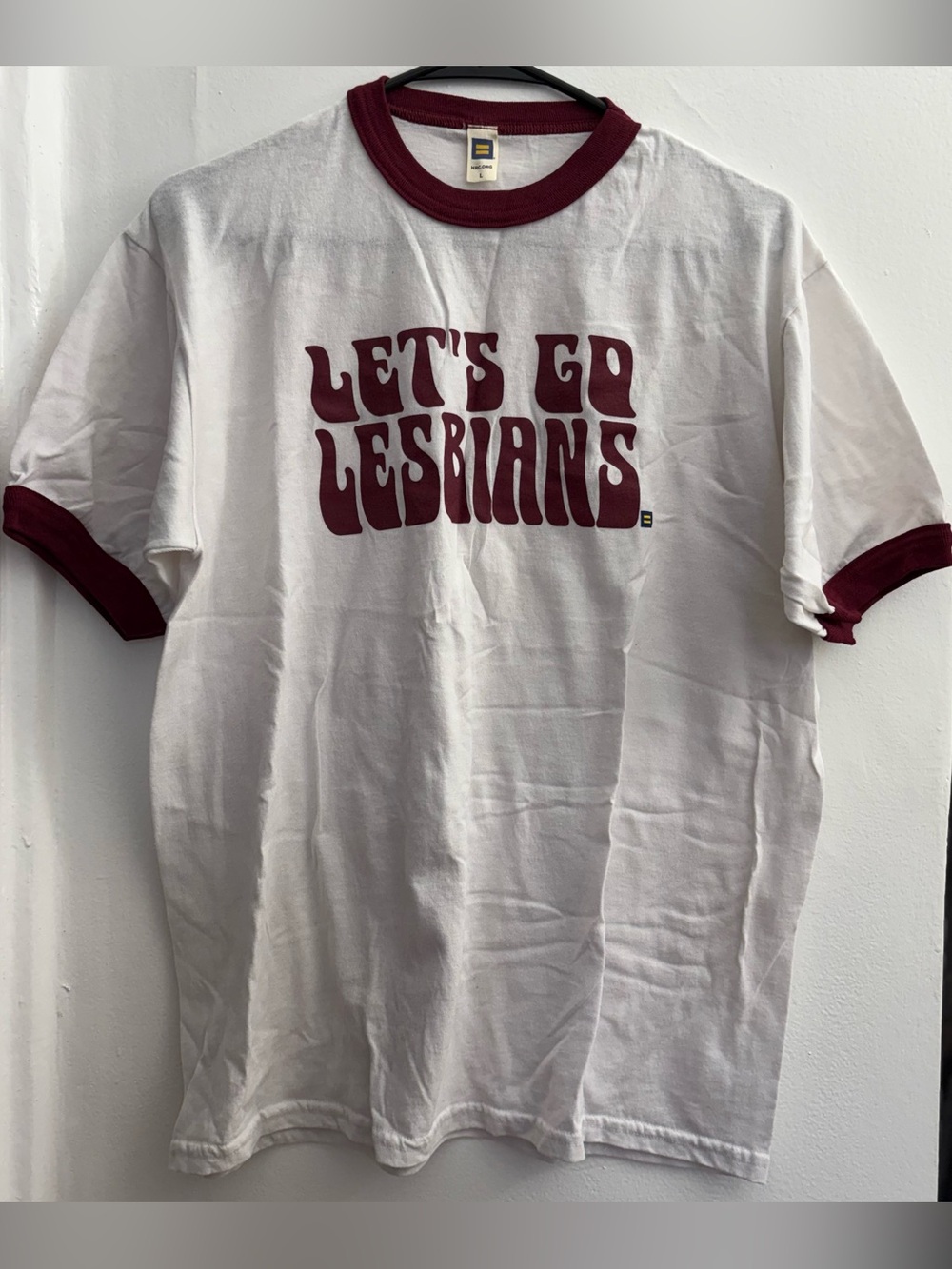 HRC LET'S GO LESBIANS White T Shirt